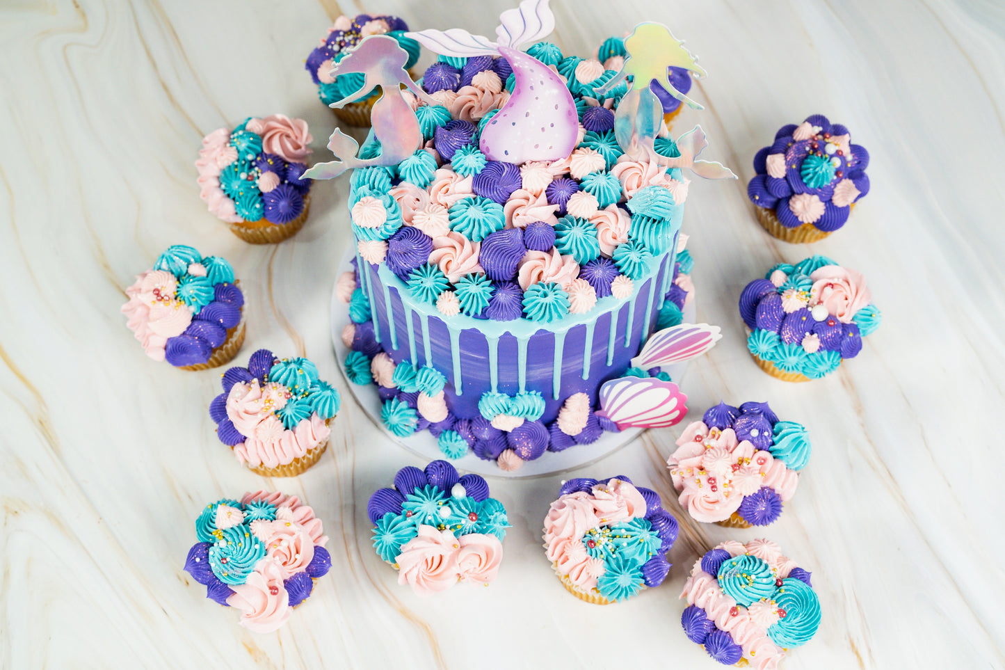 Blue shell cake