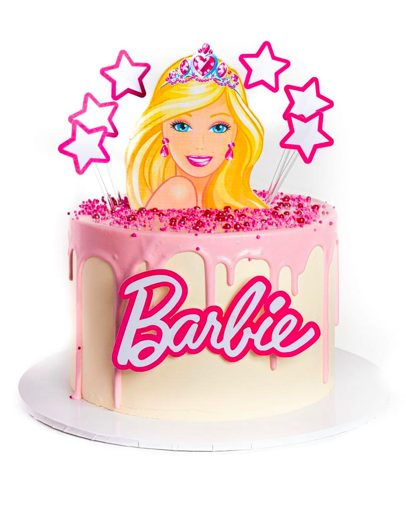 Pink Barbie Drip Cake perfect for a Barbie Girl!