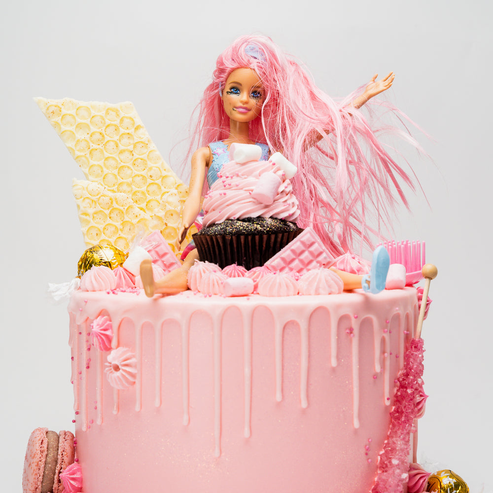 Pink Party Doll Cake